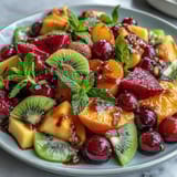 Tropical mango pineapple display