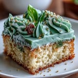 Elegant vanilla sheet cake frosted with smooth sage green, gold accents for grad.