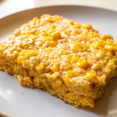 Golden, fluffy Corn Flapjacks, ready to eat with a drizzle of maple syrup and a pat of butter.