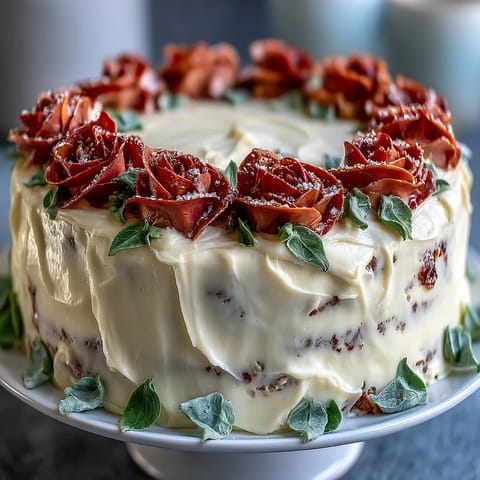 Graduation Sheet Cake with Buttercream Roses: A festive vanilla sheet cake decorated with vibrant buttercream roses and leaves, perfect for celebrating achievements.