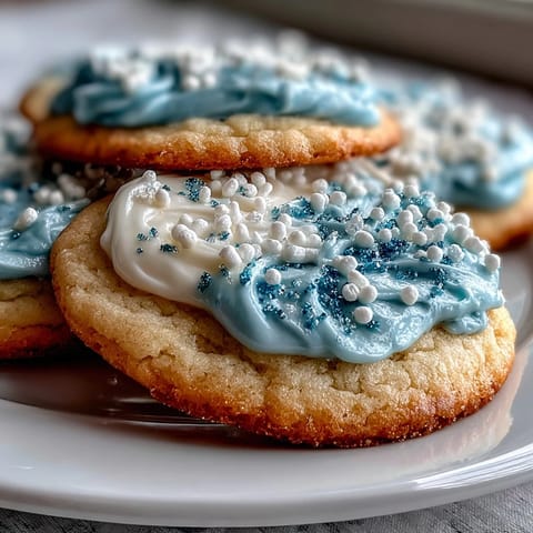 Pure Vanilla Cookie Run Kingdom sugar cookies with glossy royal icing in themed colors, perfect for dessert tables at themed parties.