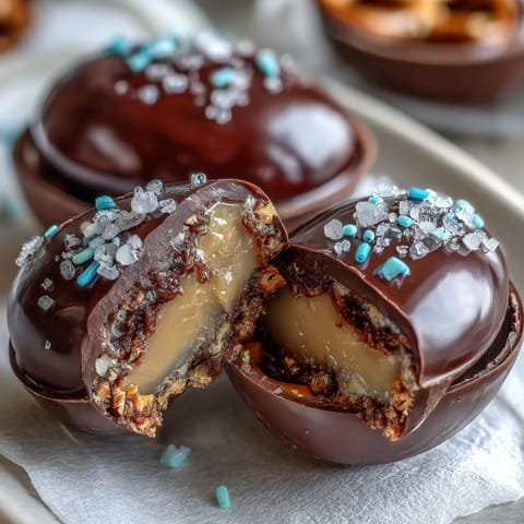 Crunchy pretzel crust chocolate cups filled with creamy peanut butter and topped with rich melted chocolate. A sweet and salty Easter treat.