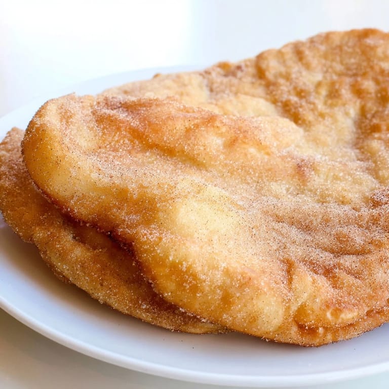 Warm, fried Elephant Ears, displaying a beautiful golden color, ready for sharing on a plate.
