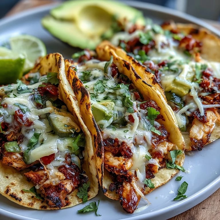 Festive Cinco de Mayo Taco Bar featuring seasoned chicken, beef, and fresh veggie toppings.
