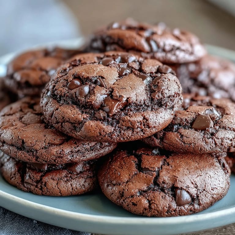 Easy brownie cookie recipe with gooey chocolate chips, perfect for a quick dessert.
