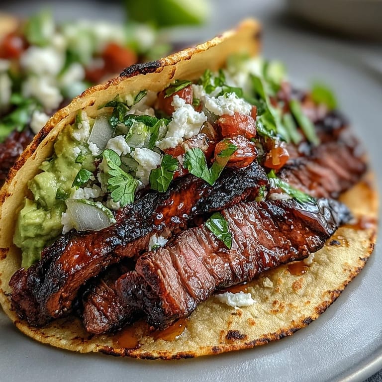 Juicy Carne Asada anchors this interactive Cinco de Mayo Street Taco Bar, a feast for eyes.