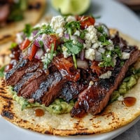 Delectable Cinco de Mayo Street Taco Bar with juicy Carne Asada, ready to assemble.